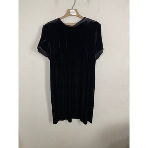 John‎ Roberts Womens Dress Petite 18WP Black Velvet Holiday Timeless Party Fall